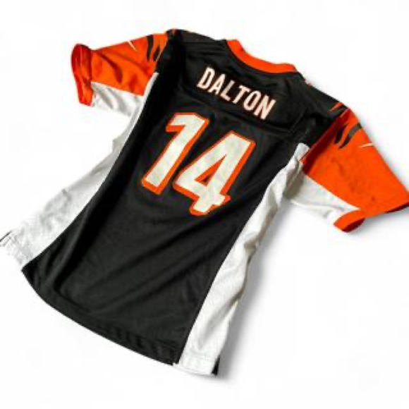 Nike Colab Women’s Large NFL Bengals Andy Dalton Jersey #14 Game Football Shirt - Picture 3 of 8
